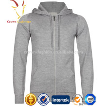 Sudadera con capucha lisa de cachemira de hombre